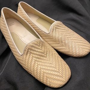 Z Collection by Trotters- Cream Woven Shoe, Size: 10-1/2M